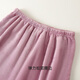 Langsha pajama pants women's trousers autumn and winter plus velvet thickened flannel large size warm pants coral velvet home pants purple L