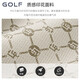 高尔夫（GOLF）女士钱包新款时尚短款零钱包多卡位卡包女复古老花ins礼物送女友 米白配棕色
