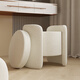 Yete makeup stool for bedroom girls with storage and multifunctional makeup chair internet celebrity simple modern sherpa dressing table stool cream white