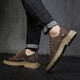 Tykt Work Schuhe Herren-Schnüre-up [Top-Layer Cowhide] lässige Lederschuhe Herren atmungsable Geschäft Herrenschuhe T56107 Brown 41