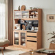 Lin's Home Dining Side Gabinete Nordic Log Gabinete de pared Gabinete de vinos Gabinete de té Cofre de gabinete Sala de estar Gabinete de almacenamiento OU6T
