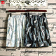 
Siluan Chinese style shorts men's thin crane retro Japanese style miraculous five-quarter pants trendy beach pants 2025 9923 white XL 135Jin [Jin equals 0.5 kg] about