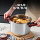 Tianxi explosion-proof pressure cooker 6 liters household 304 stainless steel pressure cooker one-click opening and closing induction cooker universal / suitable for 3-5 people