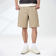 
Mark Waffe [Khmer comfort] casual shorts men's 25 summer loose breathable letter embroidery commuter versatile casual pinch pants 701 khaki L