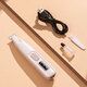 Foot shaving device for trimming the soles of the feet, special small silent pet and puppy clipper claw shaver, white