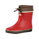 Very good (Jolly Walk) water shoes women's rain boots short tube rain boots waterproof rubber shoes waterproof non-slip student shoes fashion with saliva boots JW302 red 37