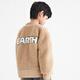 Annil (Annil) children's jacket for boys' jacket for winter medium and large children's teddy fleece baseball uniform thick top Oat card 130cm