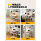 Debang Shangpin Esstisch Einziehbar cremefarbenstil Steinplatte Klappbarer räumlich nach Hause moderne einfache kleine Wohnung Massivholz Haus Esstisch Klein 93*681 Tabelle 4 Stühle 2 Stühle Weiche Packstühle Stühle Stühle