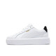 Puma (Puma) Männer und Frauen erhöhte dicke alleinige Gelegenheitsbrettschuhe, kleine weiße Schuhe, OSL Pro 391220 White-Gold-04 36