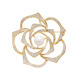 Sili Elegant Camellia Pearl Brooch Retro Light Luxury European and American Temperament Corsage Pin Women's Exquisite Coat Accessories Atmospheric Rotating Camellia