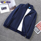 GP Spring and Autumn Men's Jacket Casual Sports Jacket Men's Jacket Trendy Long Sleeve Top Jacket Black 1656 XL Under 120