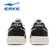 Hongxing Erke Board Shoes Summer 2025 Nuevos zapatos livianos para hombres Zapatos de cuero zapatillas de zapatillas bajas zapatillas casuales blancos hombres 1477 blanco y negro (Air Force) 40 Directo Directo Oficial
