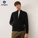 Navigare Italian small sailing antibacterial knitted cardigan men's solid color sweater jacket 1344094501 black XL/52