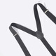 Lugeli Men's Suspender Clip Adult Pants Suspenders Suspenders Suit Shirt Suspenders Men's and Women's Fat Elastic Shoulder Strap Suspender Clip [Black]