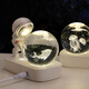 Fascini Astronaut Night Light Little Prince Crystal Ball Luminous Base Desktop Ornament Birthday Gift Beloved Astronaut - Starry Sky Gift Box