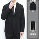 Zong Shi Monkey High School Generation Dressanzug Jungen Freizeitanzug College-Style-Abschlusskleid Vier-teiliger Mantel Männer (4-teiliges Set) Anzug + Hemd + Hose + Krawatte 2xl