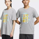 Ropa de adidas para hombres nuevos ropa deportiva de verano neo tejido transpirable en cuello redondo de altura corta de manga corta IP3887 gris s