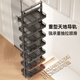 Qianju Küchenschrank hoher Schrank Pull Cork Auszugsart hochtiefe Monster Kühlschrank Seite Schmaler Gap Snack Snack Pull Basket 61 Deep 61 Deep-200-Schrank 4. Stock (Höhe 1285-1585 mm)