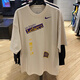 
Nike (NIKE) short-sleeved men's and women's summer pure cotton breathable round neck loose printed trendy knitted T-shirt casual top half sleeve FV9274-901 175/92A/L