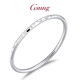 GsunG platinum bracelet women's model PT950 laser surface bracelet new shiny platinum women's bracelet round closed mouth priced by gram contact before bidding