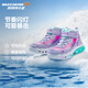 Skechers斯凯奇儿童秋冬保暖运动鞋舒适闪灯休闲棉靴302677L 677L薰衣草色/多彩色/LVMT 28.5