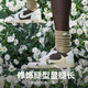 Aspiring (UZIS) professional sports socks men's American basketball socks running sweat-absorbing solid color towel bottom socks [New Star] White long tube triple-pair M