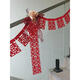 MPPMCK Boda de boda Decoración de la sala de bodas Propósito Escena de la bola de panal de la bola de la bola Flor de boda B3892-Japan Material rojo de 4 metros