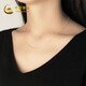 China Gold 18K Gold Necklace Twist Chain Plain Chain Women's Birthday Gift for Wife and Mom About 0.7g