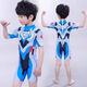 Ultraman Snoopy's new children's swimsuit boy one-piece swimming trunk boy small middle and big children beach quick-drying sun protection suit Zeta one-piece + swimming cap + glasses 120 suitable for height of about 100