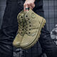 Moonlight Rabbit Fashion Martin Boots Chaussures décontractées non glissées pour hommes Chaussures de construction résistantes à l'usure légère et confortable 3522 Chaussures de jiefang Protection Labour Chaussures de randonnée Khaki 42