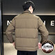 Jessons Fin Down Jacket Hen Men's 2024 Winter New High-End Handsome Diamond Papel Lapel Chaqueta casual Cálida A225-9898 Green Green L