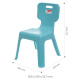 Citylong Plastic Stool Back Stool Home Leisure Chair Stool Anti-Slip Shoe Changing Stool Thickened Bathroom Stool Furniture Stool Tivan Blue 1 Pack 2049