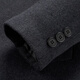 CEO winter medium-length double-sided cashmere coat underwear for men middle-aged and elderly wool wool coat dark gray XXS 170/code (recommended 110-125 Jin [Jin equals 0.5 kg]
