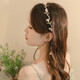 Bai Qixin's elegant lily of the valley flower headband, Chinese style forest fairy retro tassel headband, high-end exquisite flower headband, lily of the valley flower headband