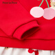 PawinPaw Solona Bear Children's Wear 25 Spring and Autumn New Baby Girl Cherry Dress Red/20 100 cm