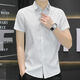 2025 New Ice Silk Shirt à manches courtes pour hommes minces de style coréen pour hommes chemises minces polyvalentes.