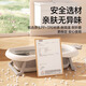 iuu婴儿洗澡盆 可折叠宝宝浴盆大号 洗澡神器躺托浴架新生儿童用品 【北欧灰】+浴架+浴垫+脸盆*3 材质：FAD食品级材质检测认证