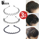 UPLUS hairband men's invisible headband hair bundle 3-piece set face wash hairband men's hairpin broken hair organizer hairpin