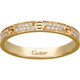 Cartier ring 18K gold baby's breath ring, same style for men and women, 2.6mm wide, set with 72 diamonds, LOVE wedding ring, Chinese Valentine's Day, 18K gold, B4218000 50 (one size fits all for women)