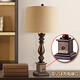 Lampe de chambre à coucher XMSJ American Lampe de chambre à coucher de chambre à coucher européen salon rétro de luxe Rural Luxury USB Interface de chargement lampadaire (9905 Modèle) Interrupteur de bouton