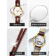 
Olius Swiss certified brand new watches for 2025 for women's mechanical watches, light luxury niche women's watches, top ten thin belts, upgraded version-6629 brown leather white women ()