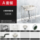 Pufan vegetable wash basin stainless steel sink single tank kitchen vegetable sink simple wash basin integrated basin dish sink [ordinary] 48*35 single tank no faucet