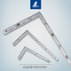Hualeji and mini right angle ruler 90 degree stainless steel angle ruler small curve ruler high precision woodworking three-inch mage 12101