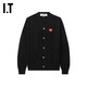 
PLAY COMME DES GARCONS CDG IT Kawakubo Rei INVADER joint men's knitted cardigan BKX/Black S