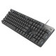 
Logitech mechanical keyboard K845 wired keyboard Full size single light TTC axis Gaming office keyboard DIY keycap K845 blue axis + white transparent keycap