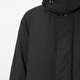 江南布衣（JNBY）【防泼水】商场同款24冬新品宽松连帽羽绒服5OBC12590 001/本黑 XS