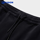 Fila Fusion Fila Fashion Brand Knited Pants 2025 Summer New Fashion New Fashion Flowing Pantalones casuales [Hombres] Negro - Bk L