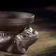 Tang Feng creative bamboo hat tea drain all-ceramic one-piece filter tea Kung Fu tea set tea filter purple sand tea pet ornaments tea separator purple sand golden toad tea drain