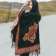 Salle climatisée climatisée de style national Xinfeile Style pour femmes épaissis écharpe tibétan Travel Cape Style Châle