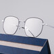 VGO anti-blue light glasses, anti-radiation glasses, men's and women's mobile phone computer goggles titanium 0 degree flat light frame turns gray
